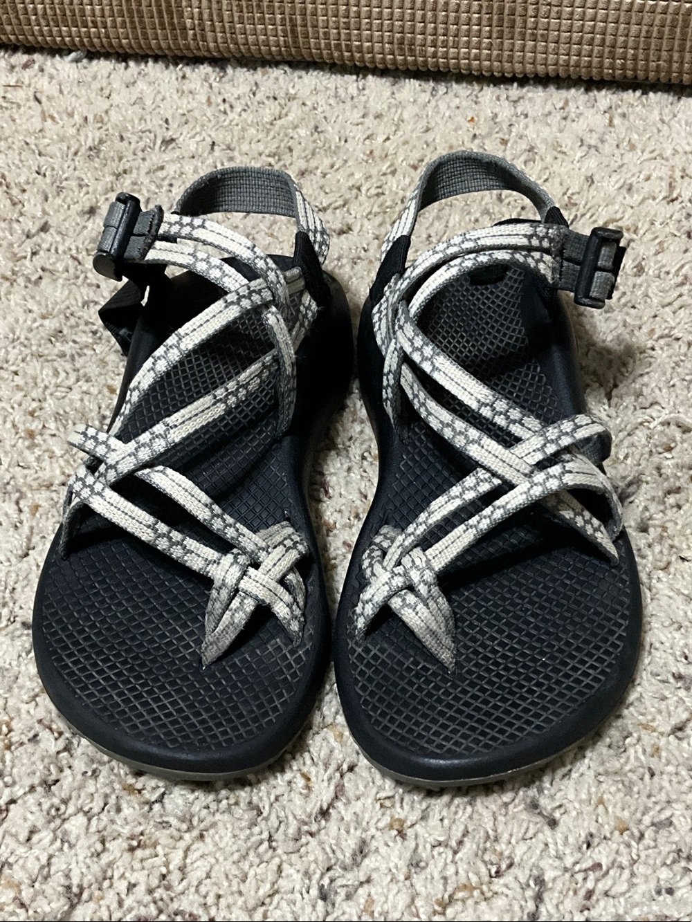 Chaco Black Sandals with White Speckled Straps - Picture 3 of 12
